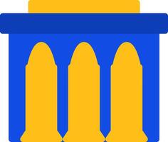 Ammunition Flat Two Color Icon vector