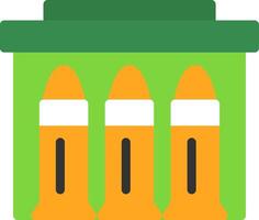 Ammunition Flat Icon vector