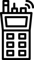 Field radio Line Icon vector