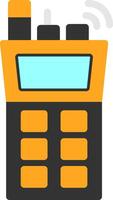 Field radio Flat Icon vector