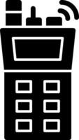 Field radio Glyph Icon vector