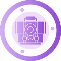 Achievement Glyph Gradient Icon vector