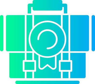 Achievement Solid Multi Gradient Icon vector
