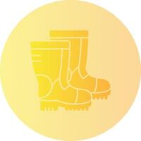 Combat boots Gradient Circle Icon vector