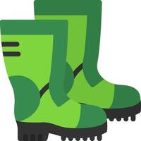 Combat boots Flat Icon vector