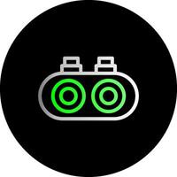 Night vision goggles Dual Gradient Circle Icon vector