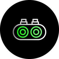 Night vision goggles Dual Gradient Circle Icon vector