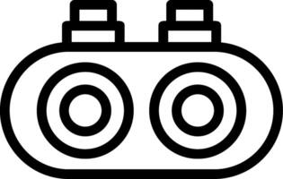 Night vision goggles Line Icon vector