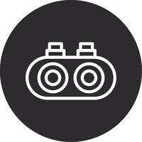 Night vision goggles Inverted Icon vector