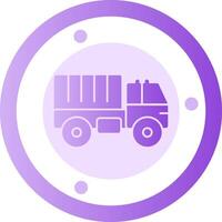 Military truck Glyph Gradient Icon vector