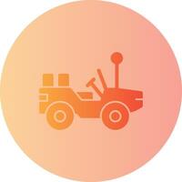 Jeep Gradient Circle Icon vector