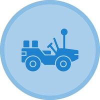 Jeep Multicolor Circle Icon vector