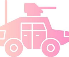 Humvee Solid Multi Gradient Icon vector