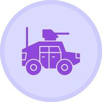 Humvee Multicolor Circle Icon vector