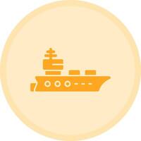 Aircraft carrier Multicolor Circle Icon vector