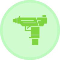 Submachine gun Multicolor Circle Icon vector