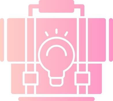 idea sólido multi degradado icono vector