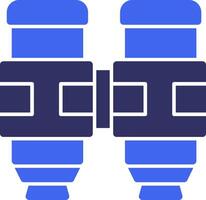 Military binoculars Solid Two Color Icon vector
