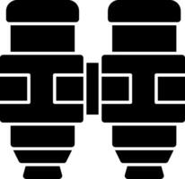 Military binoculars Glyph Icon vector