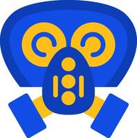 Gas mask filter Flat Two Color Icon vector