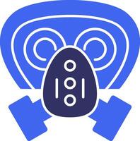 Gas mask filter Solid Two Color Icon vector