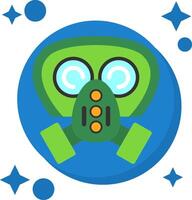 Gas mask filter Tailed Color Icon vector