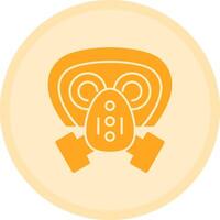 Gas mask filter Multicolor Circle Icon vector