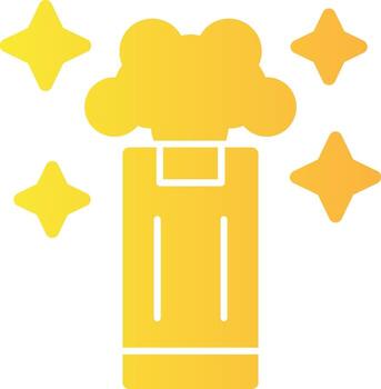 llamarada sólido multi degradado icono vector