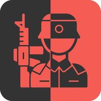 Boot camp Red Inverse Icon vector