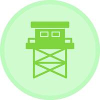 Watchtower Multicolor Circle Icon vector