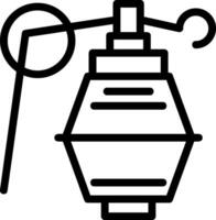 Hand grenade Line Icon vector