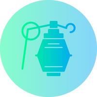 Hand grenade Gradient Circle Icon vector