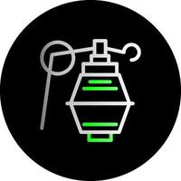 Hand grenade Dual Gradient Circle Icon vector