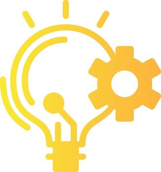 innovación sólido multi degradado icono vector