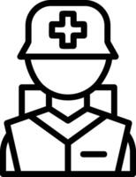 Combat medic Line Icon vector