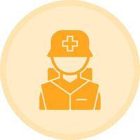 Combat medic Multicolor Circle Icon vector