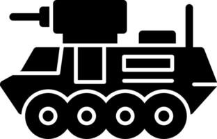 Armored vehicle Glyph Icon vector