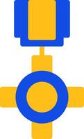 Distinguished Service Cross Flat Two Color Icon vector