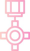 Distinguished Service Cross Linear Gradient Icon vector