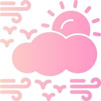 Sunny Solid Multi Gradient Icon vector
