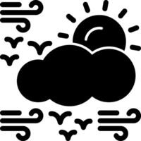 Sunny Glyph Icon vector