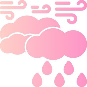 duchas sólido multi degradado icono vector
