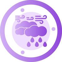 Showers Glyph Gradient Icon vector