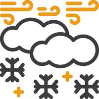 Snow Line Two Color Icon vector