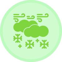 Snow Multicolor Circle Icon vector