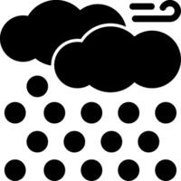 Sleet Glyph Icon vector