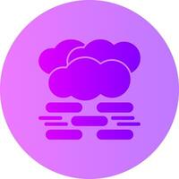 Mist Gradient Circle Icon vector