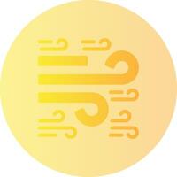 Windy Gradient Circle Icon vector