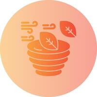 Hurricane Gradient Circle Icon vector