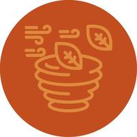 Hurricane Line Multi color Icon vector